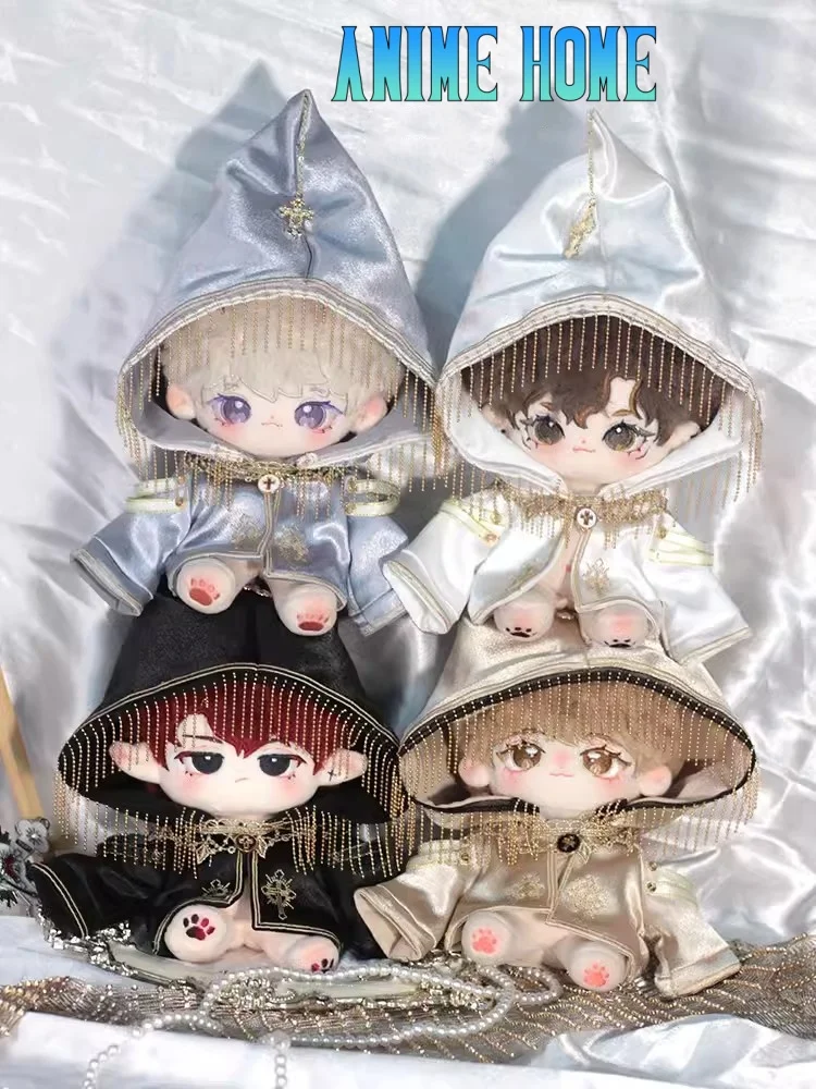 Original Handsome Boy Priest Gold Church Fringe Hat Suit For 20cm Doll Toy Clothes Costume Cosplay Gift Cute Lovely B