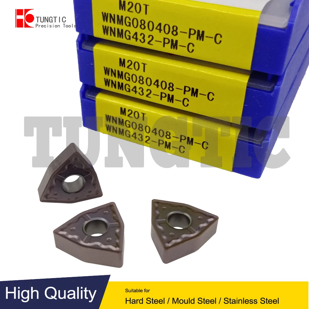 WNMG080408-PM-C M20T Turning Inserts Carbide Cutter For CNC WNMG080408