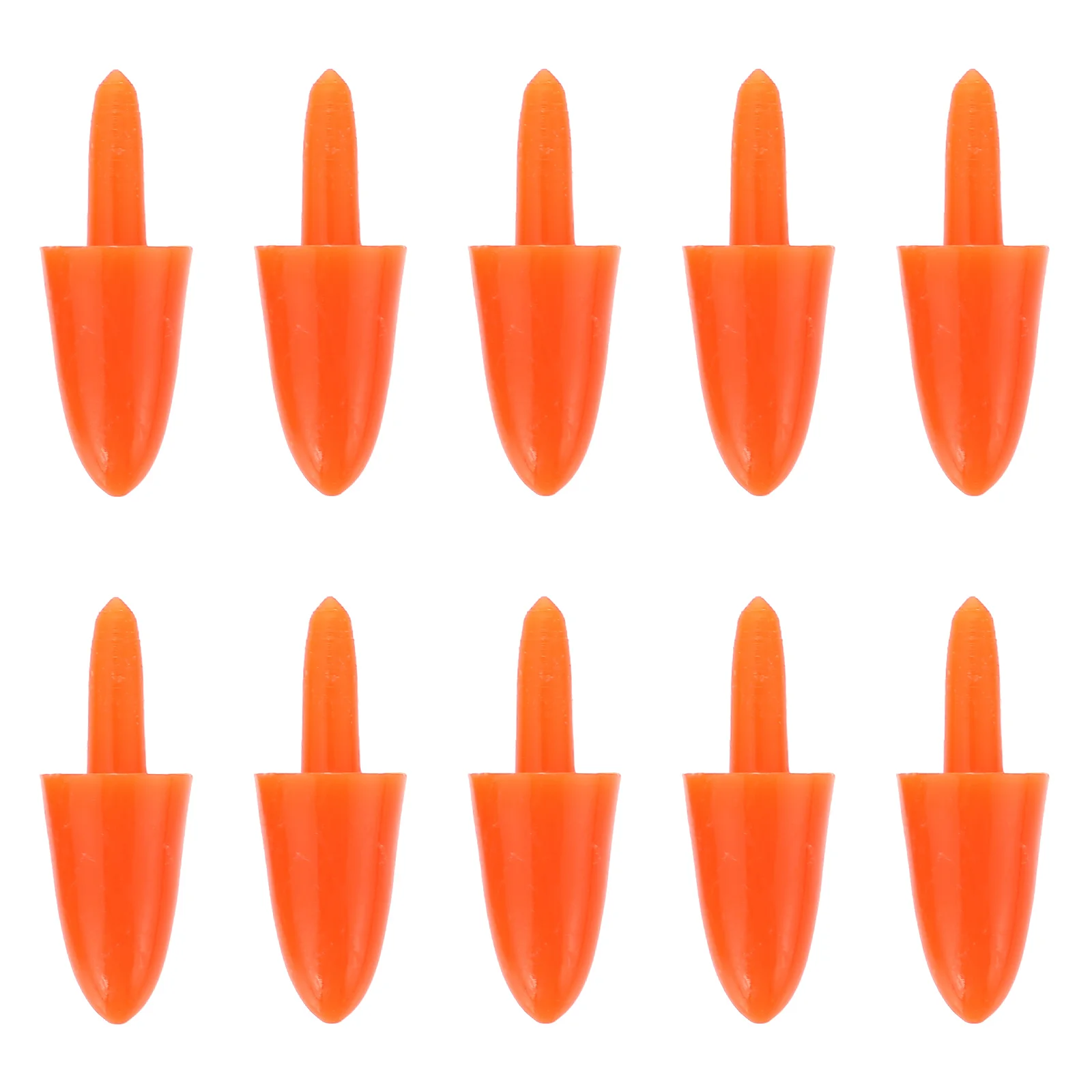 

200 Pcs Snowman Nose Outdoor Christmas Decor Toys DIY Crafts Making Supplies Holiday Accessories Plastic for