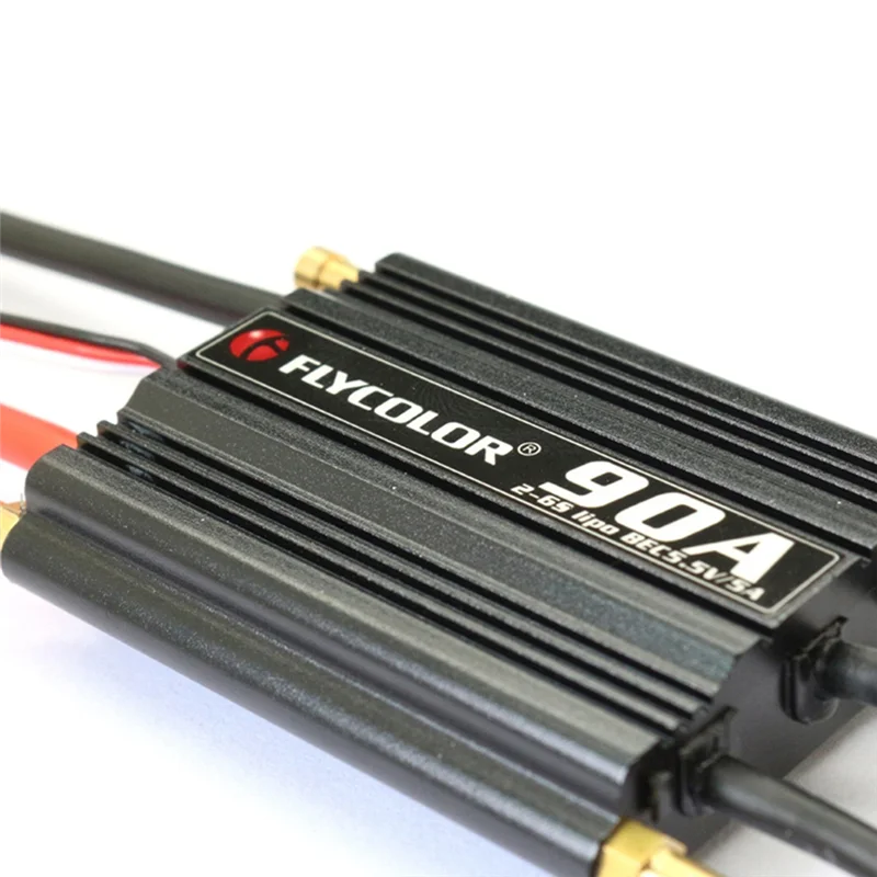 B05C-FLYCOLOR 90A فرش ESC سرعة تحكم بطاقة الترويج 2-6S يبو بيك 5.5 فولت/5A ل RC قارب سيارة دائم سهلة التركيب