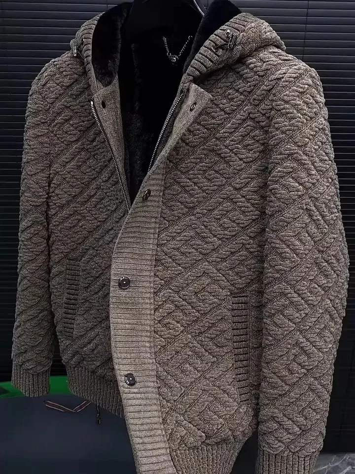 

Теплый дэт с капюшоном на подкладке, осень-зима, мужское модное универсальное элитное пальто Personali Cool Stand Fit Jaet Coat