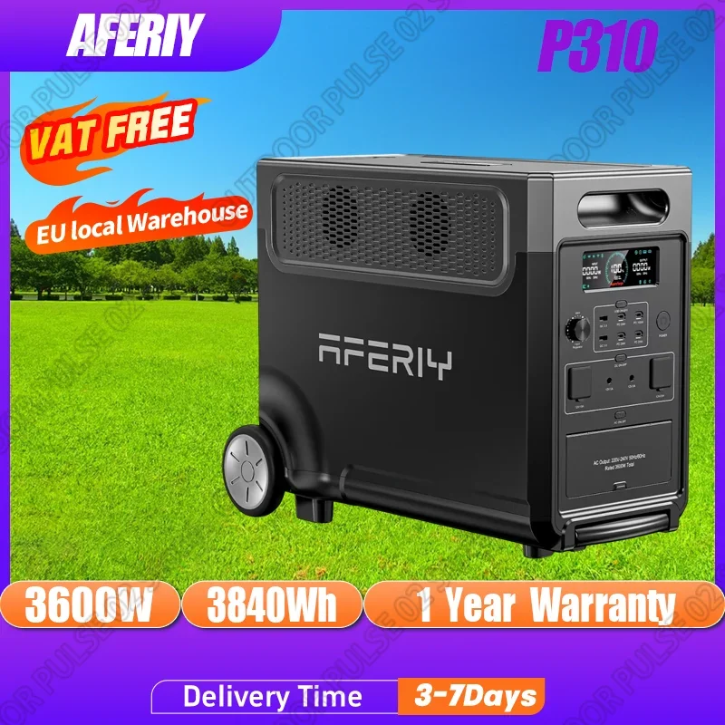 AFERIY P310 centrale électrique Portable 3600W générateur solaire 3840Wh LiFePO4 batterie de secours à domicile Camping en plein air puissance Mobile
