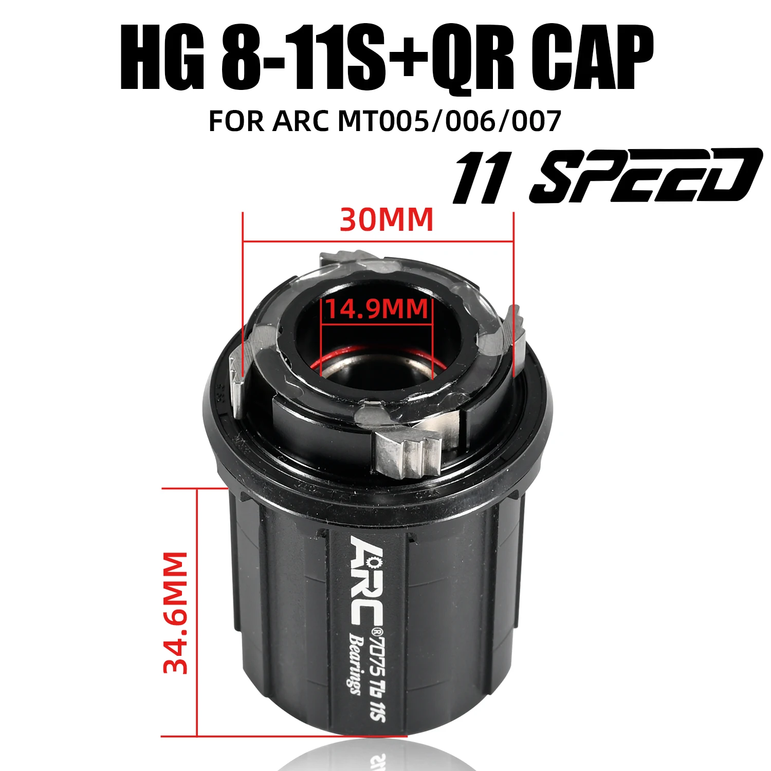 ARC Freehub Adapter 010 009 005 006 039 QR conversion Thru cap for 8 9 10 11 12Speed repair parts 100x9 135x10 142x12 100x15MM