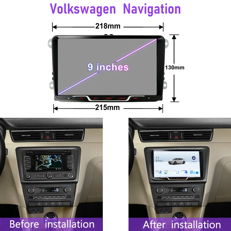 9 "4GB + 64GB لشركة فولكس فاجن سيات توليدو 2004-2015 راديو السيارة 2DIN جوجل خريطة رئيس وحدة نظام تحديد المواقع أندرويد السيارات ستيريو عجلة القيادة التحكم