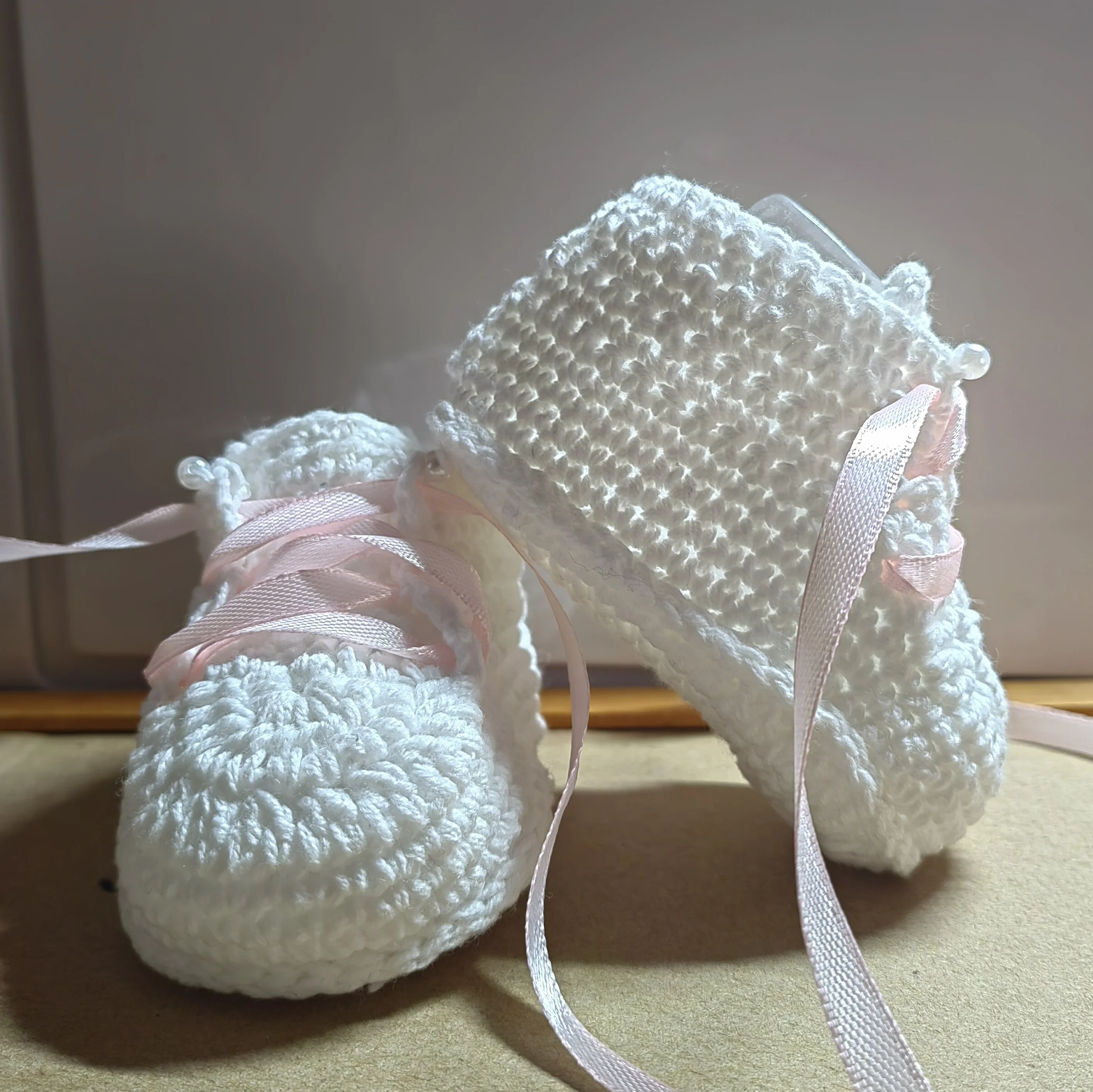 Chaussures de sport en laine crocheté pour bébé, chaussons crochetés faits à la main