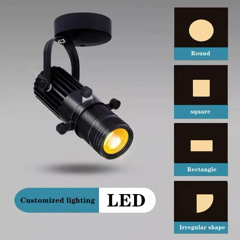 LED مصباح السقف عكس الضوء ضوء المرحلة AC90-260V الأضواء 12 واط 15 واط 20 واط 30 واط 40 واط النازل متحف بار KTV التركيز على مفتاح الإضاءة