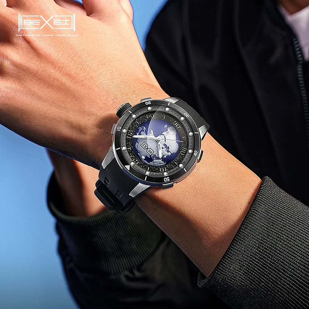 BEXEI/Pisai Blue Planet Series Fashion Automatic Men's Mechanical Watch