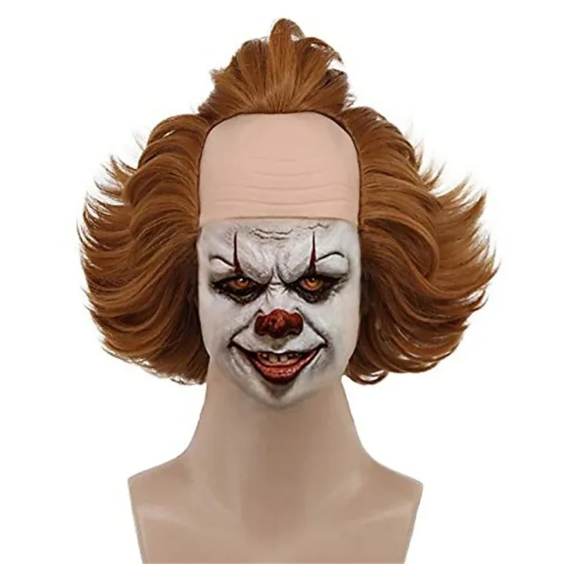 Cosplay The Clown Pennywise Short Synthetic Hair Wig Funny Cosplay Clown Joker Wig Halloween Role Headgear Party Props