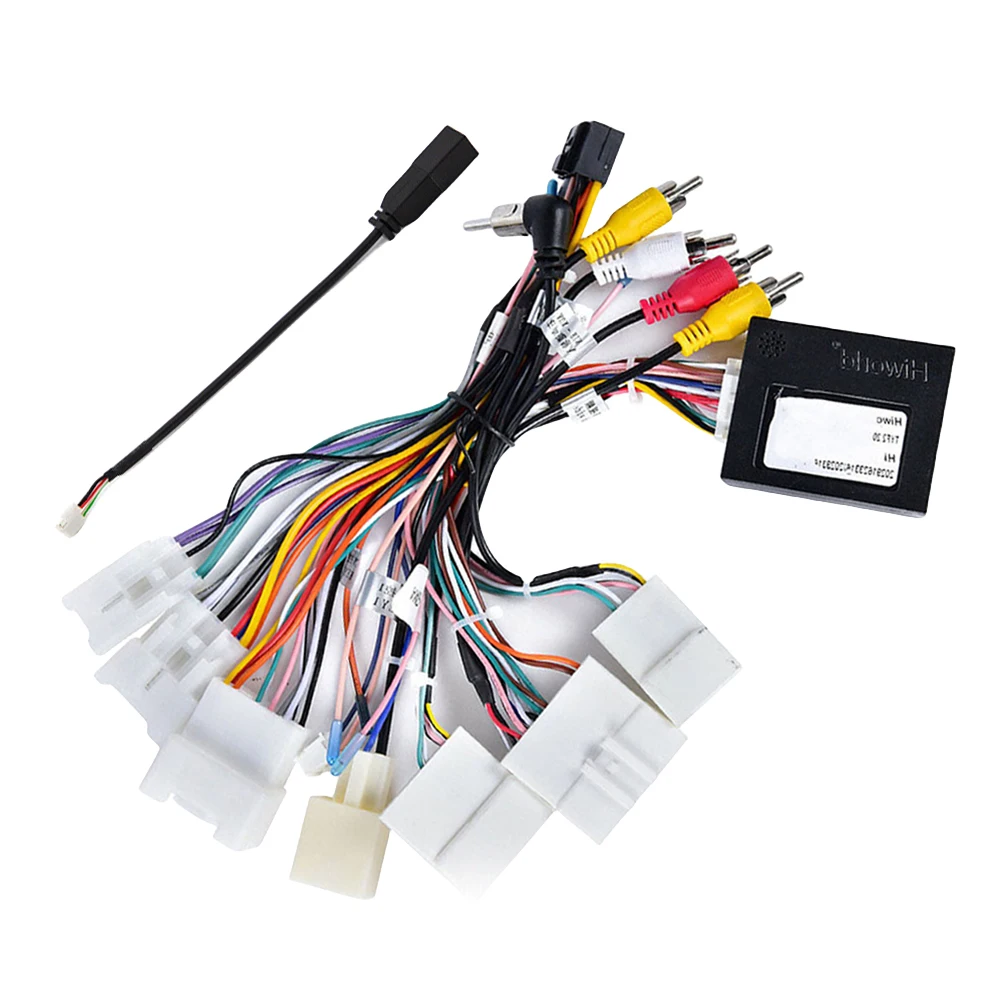 Car Stereo Radio Power Harness Canbus Box Wired Harness Adapter Power Cable Connector for Toyọta Cruiser Prado 2010-2020