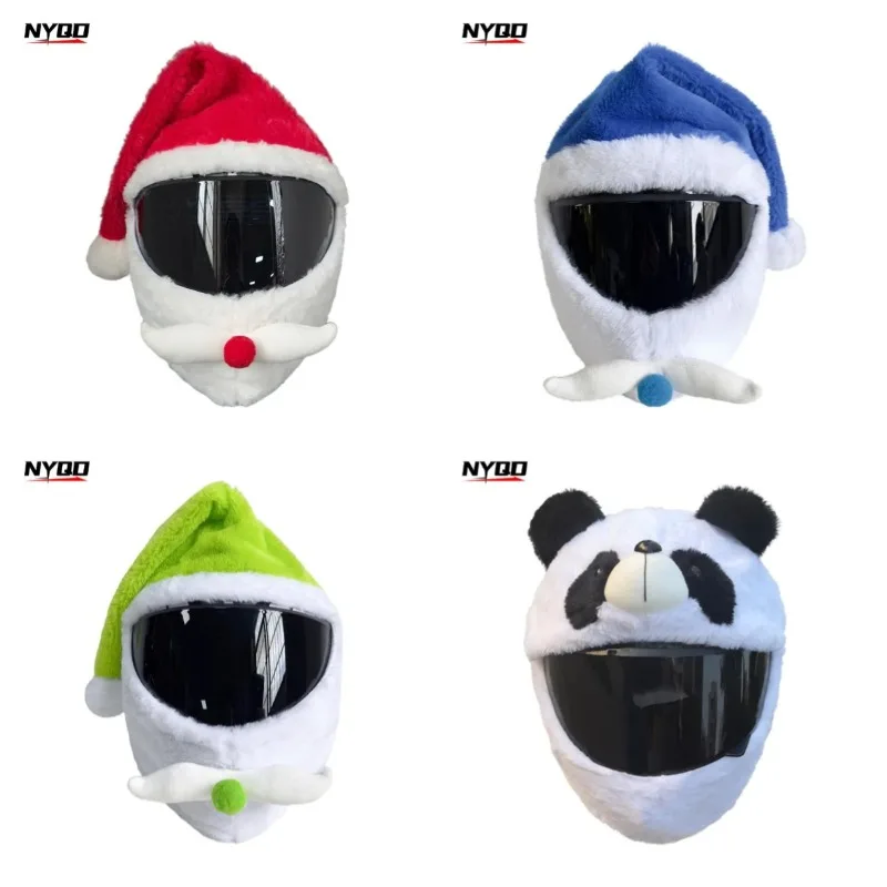 

helmet vintage Motorcycle Accessories Helmet Protective Cover Personalized Mask Locomotive Stitch Cartoon Headgear