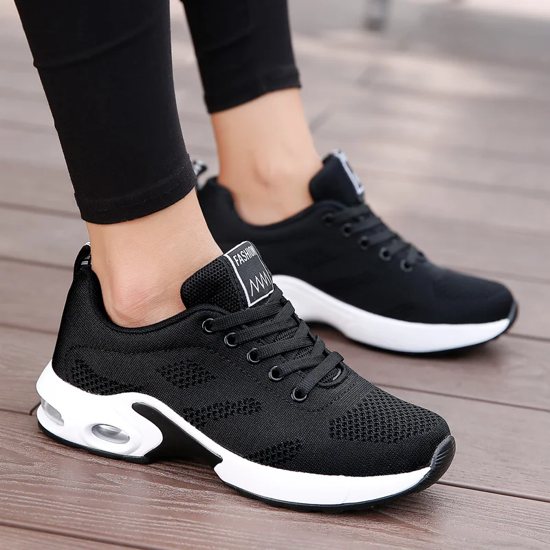 Shoes for Women 2024 Summer Breathable Sneaker Shoes Fashion Thick Sole Fitness Comfortable Casual Running Shoes Tenis De Mujer
