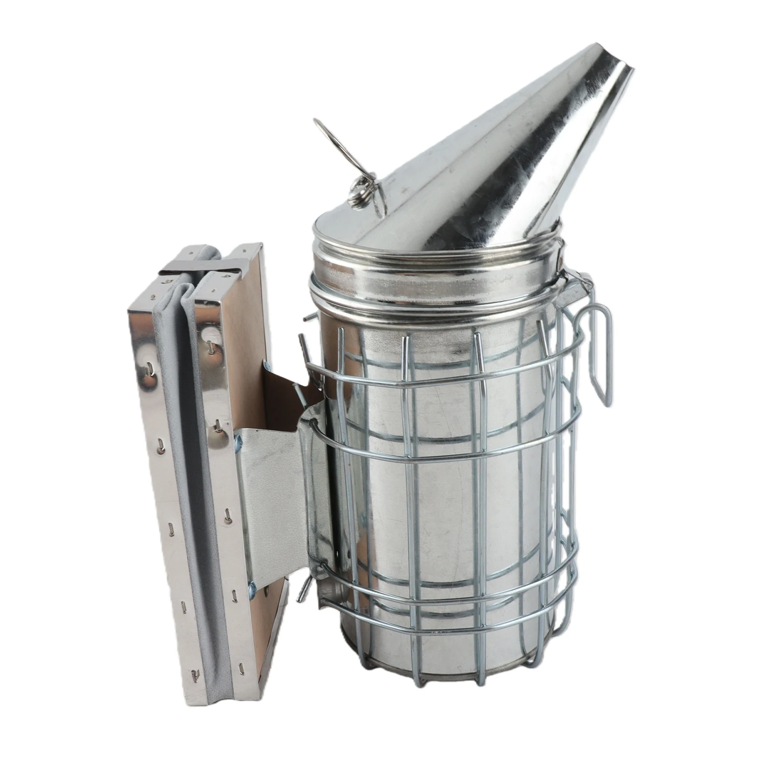 Beekeeping Smoker Bee Hive Smoker with Heat Shield Protection Board Iron Beekeeping Equipment