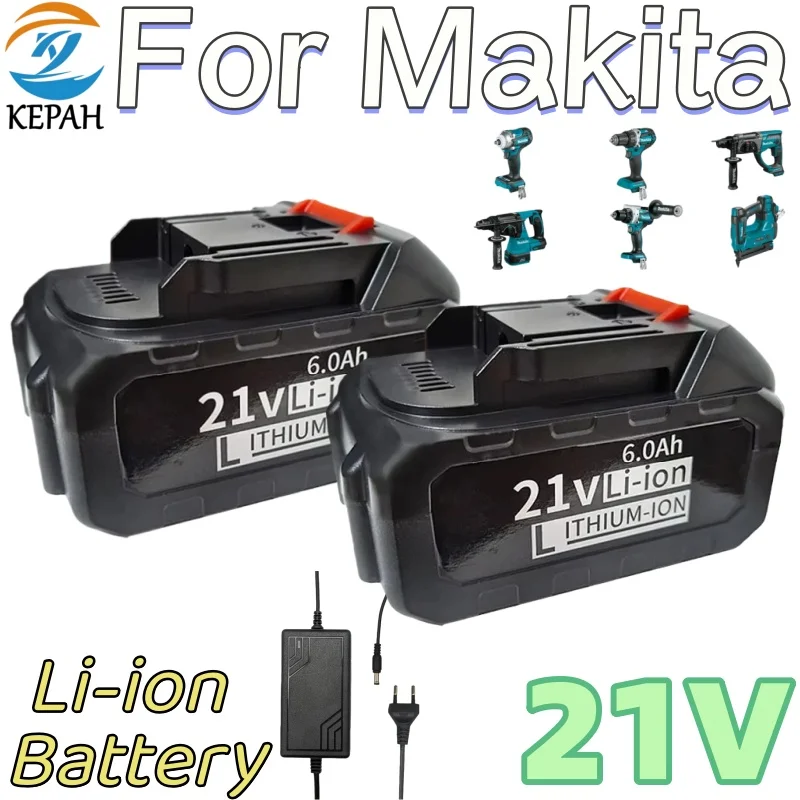 6.0Ah For Makita 21… - image
