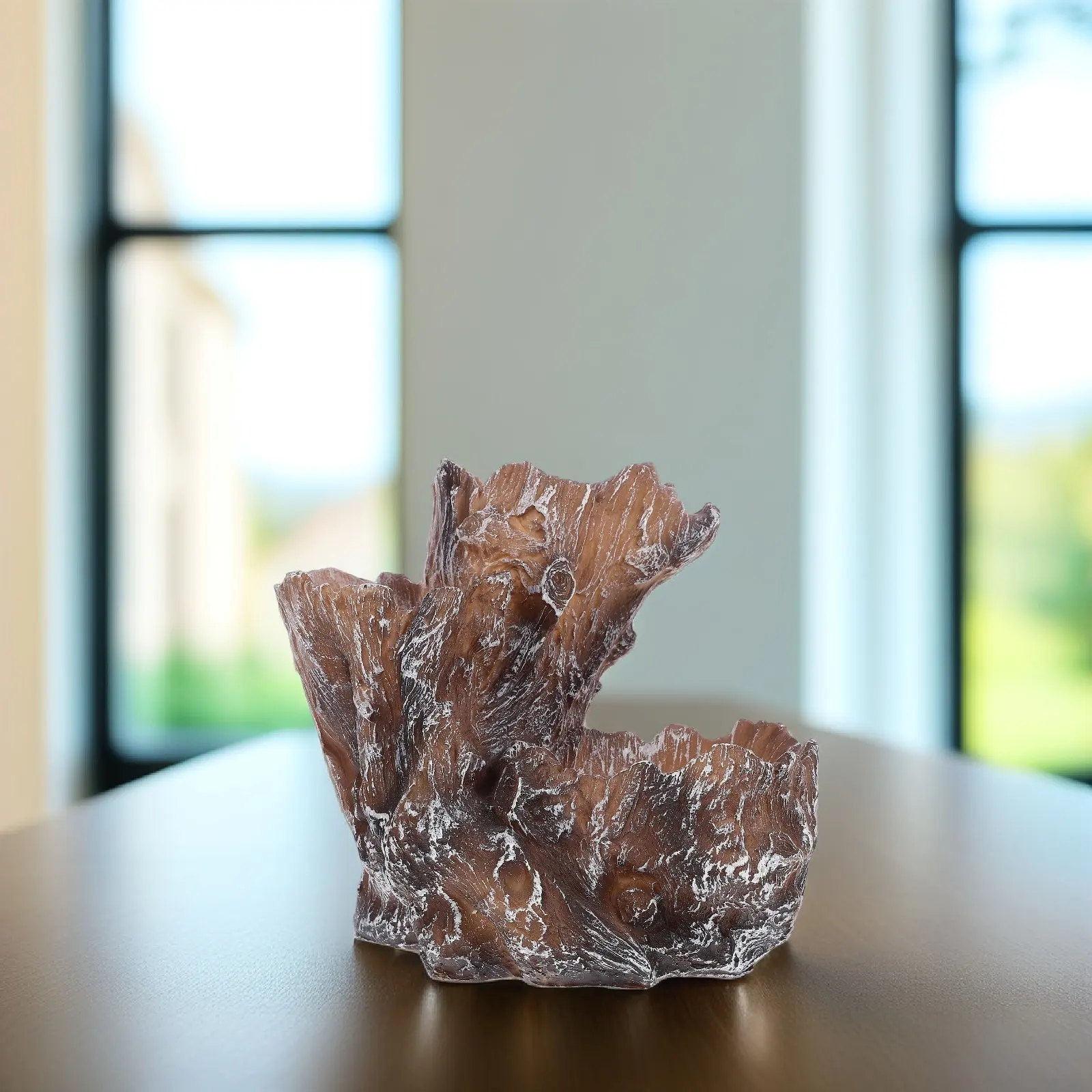 Resin Simulation Tree Root Flower Pot Desktop Succulent Planter Thickened Safe Design Home Office Desk Counter Balcony
