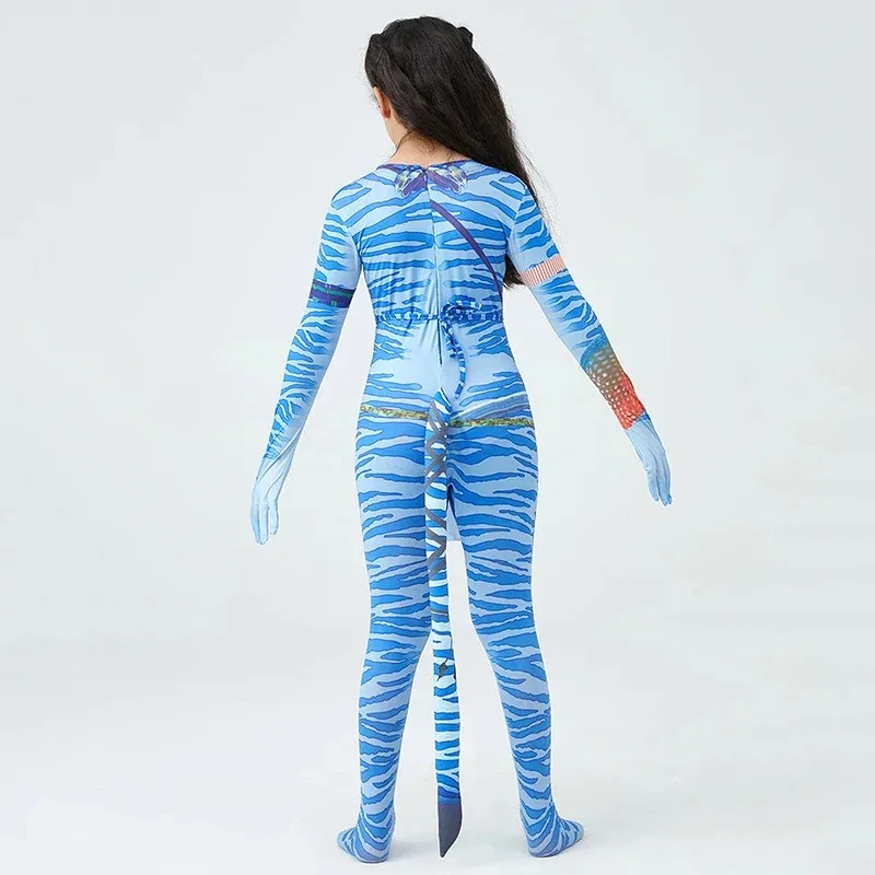 Aar Costume for Kids Aa The Way of Water Cosplay Bodysuit for Boys Girls Christmas Halloween Party Child Clothes