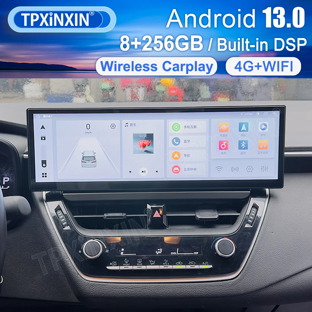 

14.9" Screen for Toyota Corolla Levin 2019-2021 GPS Car Navigation Multimedia auto Stereo Player Radio with Android Carplay