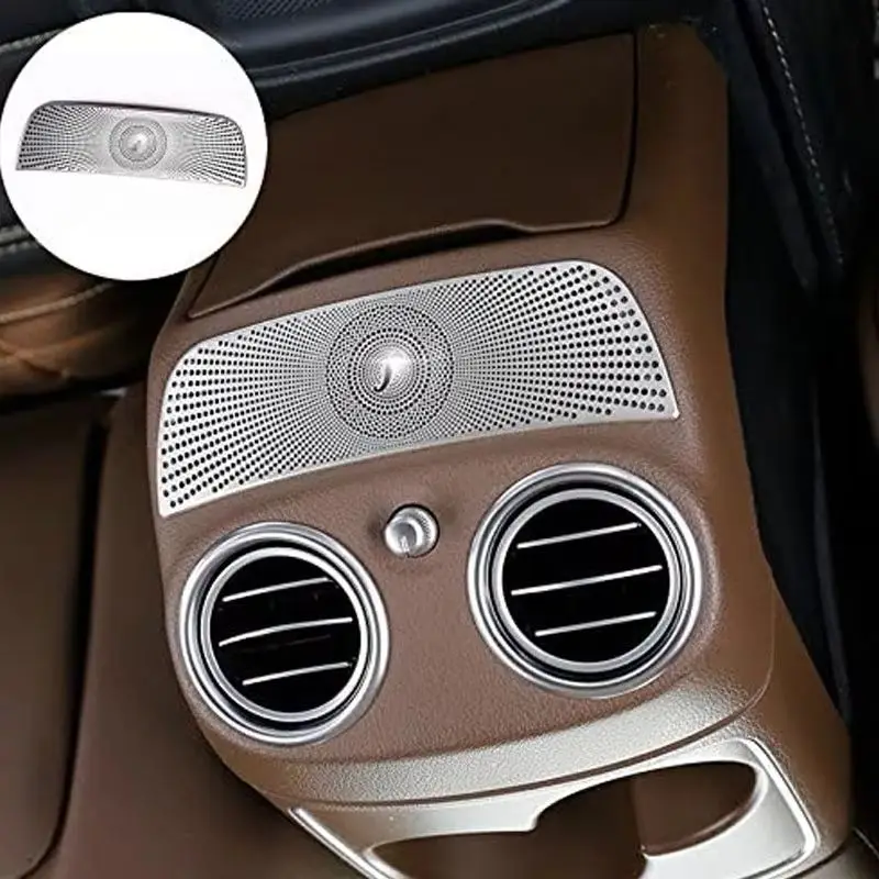 New Piece Berlin Voice Horn Cover Decoration Interior Modification for Mercedes Benz New C-Class C200L GLC260 Rear Exhaust Mask