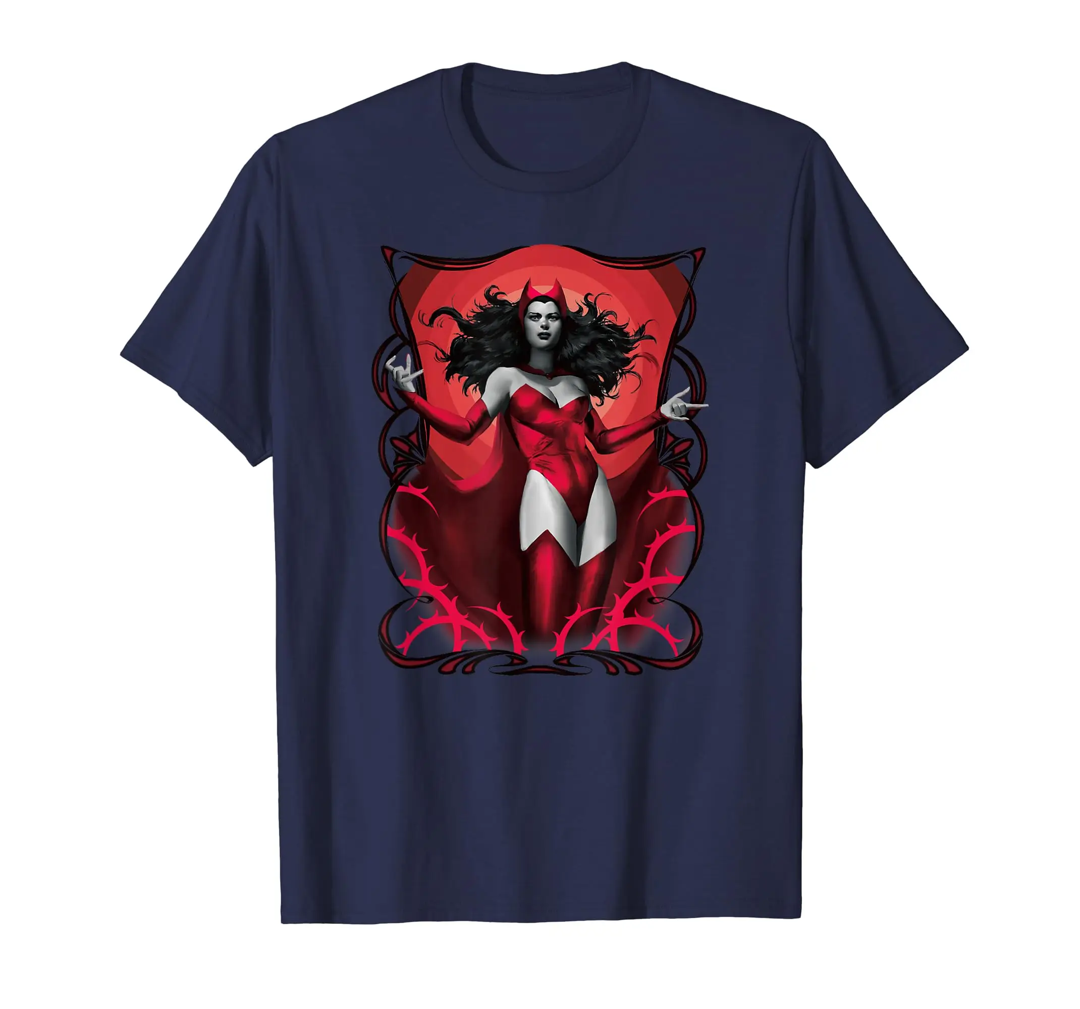 Scarlet Witch Wanda Maximoff Red Nouveau T-Shirt