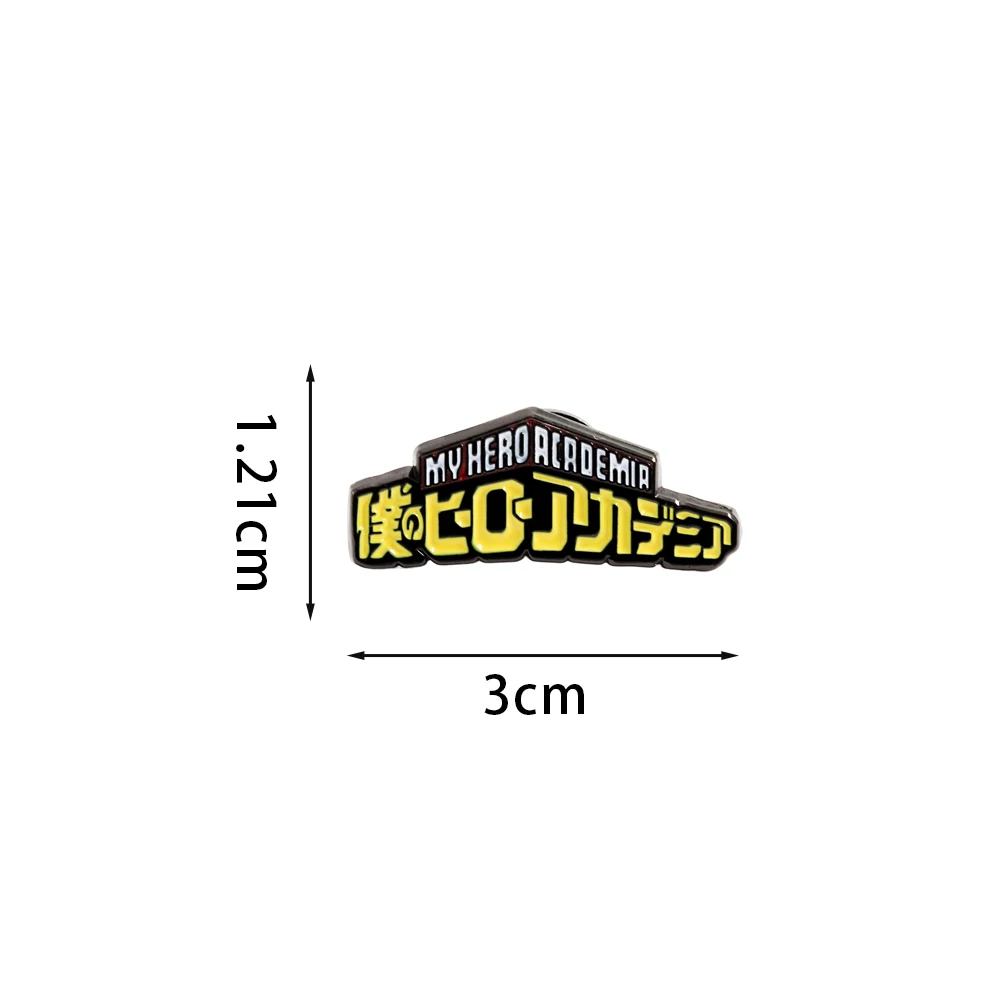 Klassisches Anime-Logo-Emaille-Anstecknadel, Fantasy, heißblütiger Anime-Peripherieartikel, Brosche, Rucksack-Dekoration, Manga-Enthusiasten-Souvenir, Geschenk – Detail 2