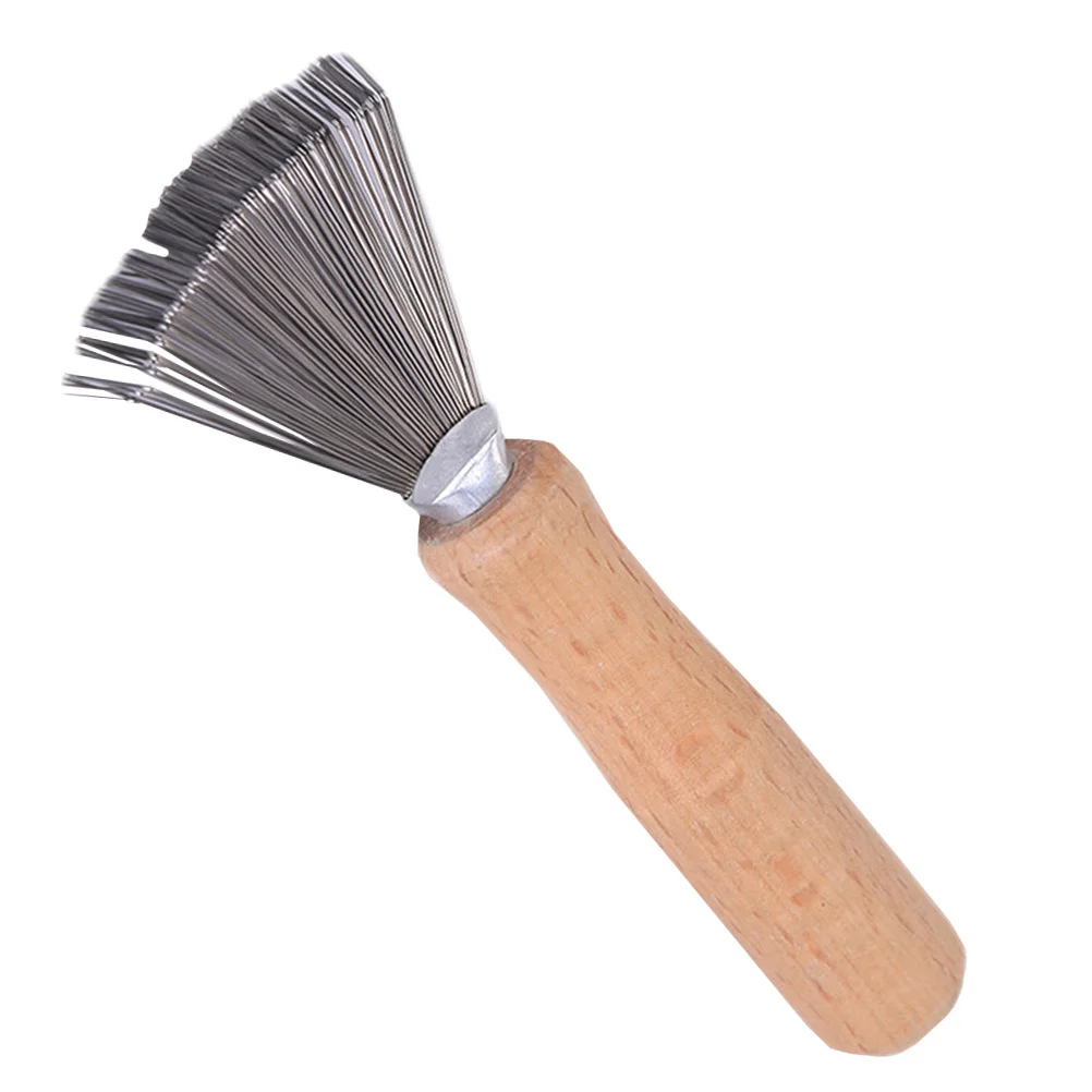 

Garden Flower Arrangement Cleaner Small Metal Wood Cleaning Rake For Residue Removal Home Garden Tool Flower Arranging Supply