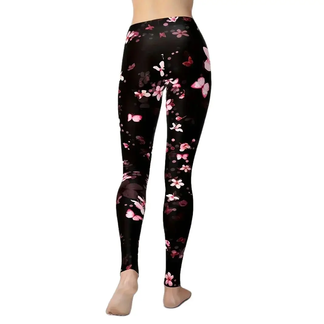 Spring and Summer New Comfortable Smooth Stretch Slim Hip Lift Casual Ladies Leggings Leggings Tight Pants