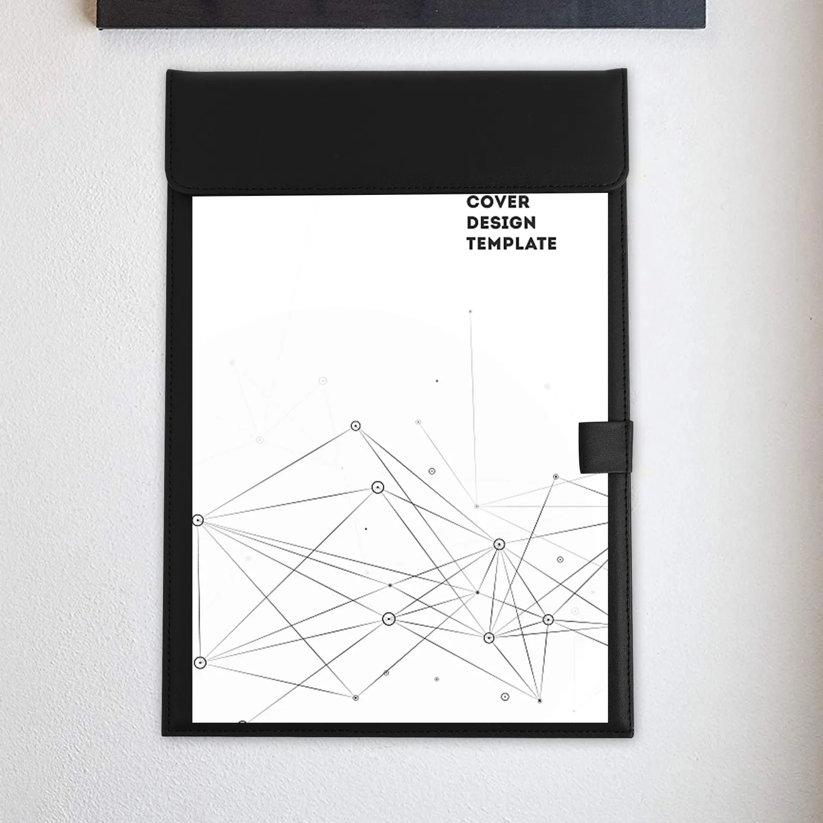 

1Pcs PU Folder Clipboard Wear-Resistant Dirt-Resistant Portable Office File Holder with Pen Slot A4 Writing Pad Multipurpose