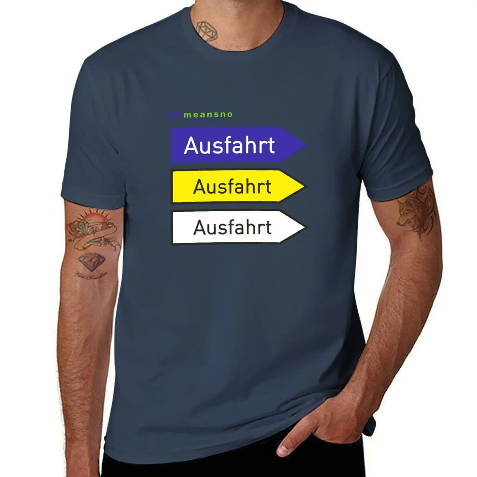 

Nomeansno All Roads Lead To Ausfahrt T-Shirt Lightweight Casual Summer T-Shirt