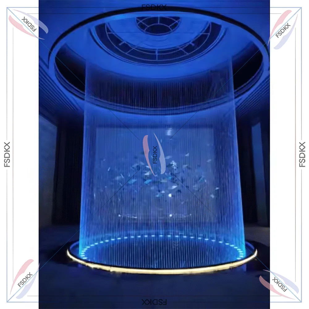 High quality indoor and outdoor decorative fountain source factory customized CNC water curtain