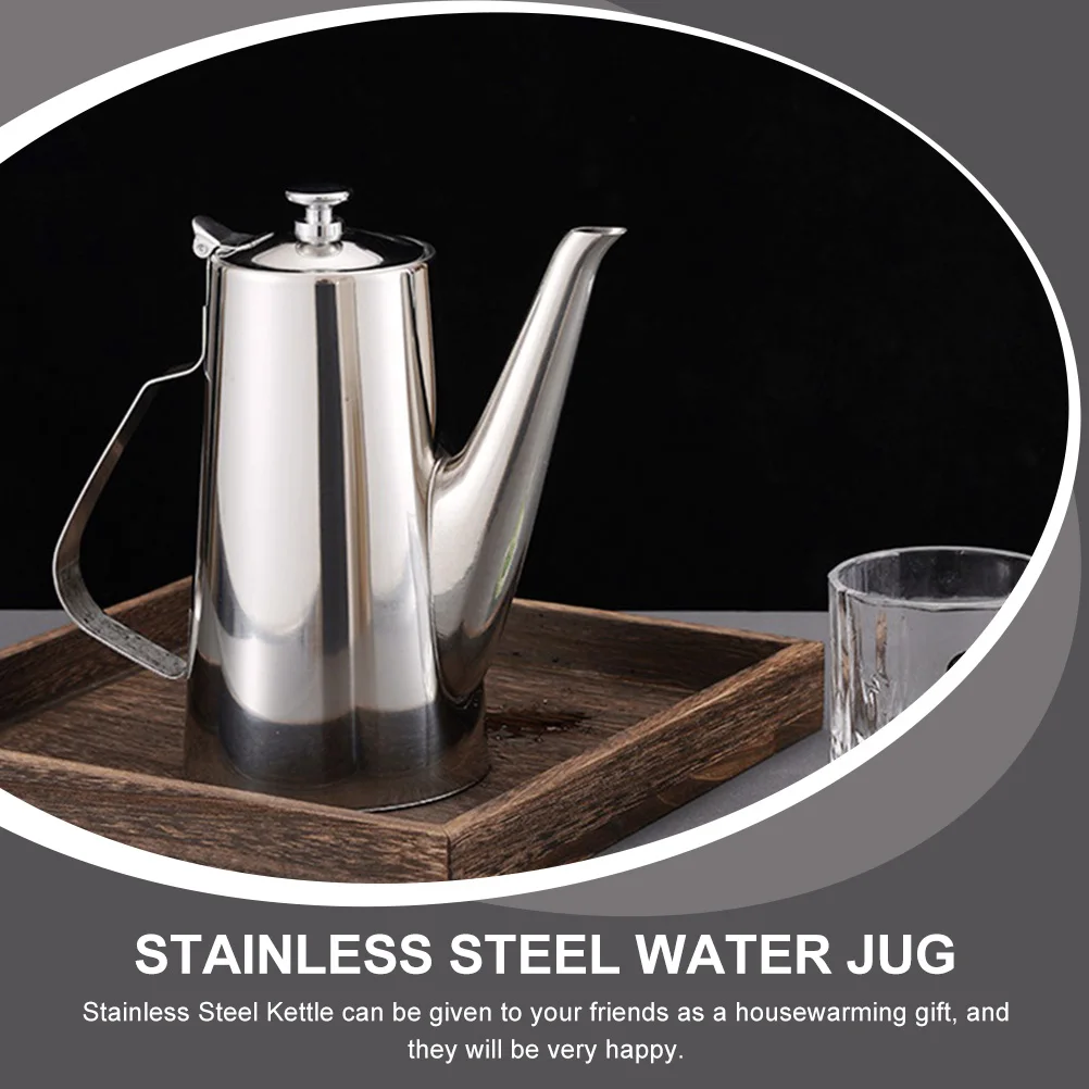 

Stainless Steel Kettle with Strainer Cold Water Pitcher for Home Kitchen Use Tea Coffee Maker Portable Stovetop Water Kettle