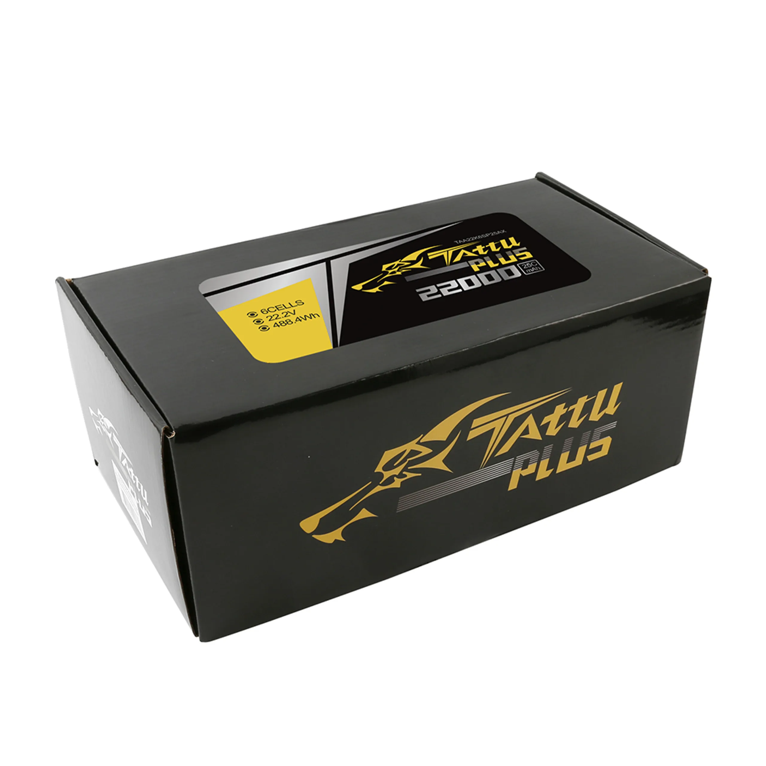 Tattu Plus 22000mAh 22.2V 25C 6S1P Lipo Smart Battery Pack With AS150+XT150 Plug (New Version)