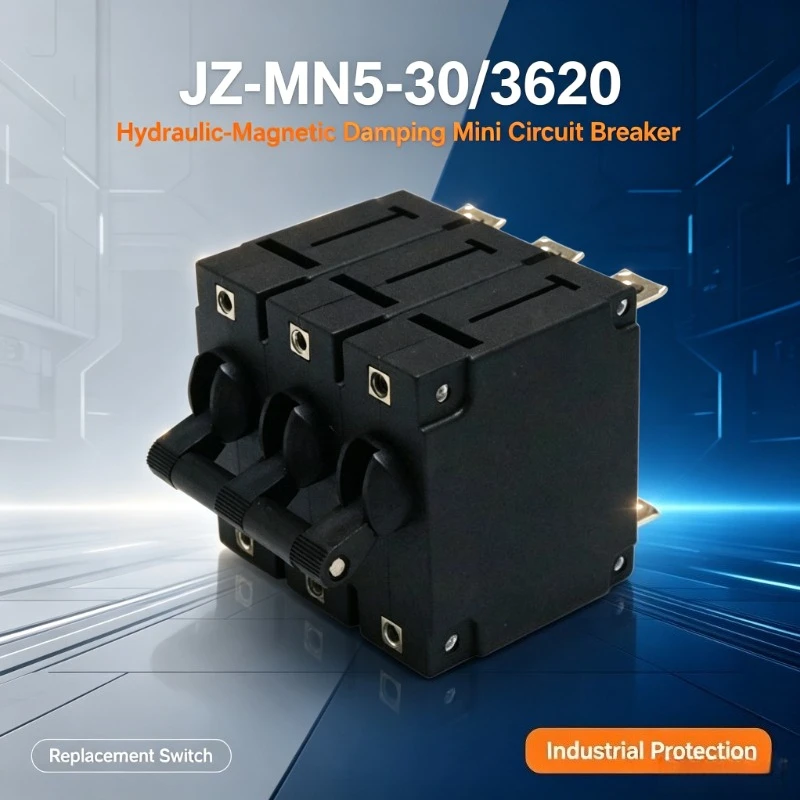 For JZ‑MN5‑30/3620 Damping Hydraulic‑Magnetic Mini Circuit Breaker Industrial Equipment Protection Replacement Component