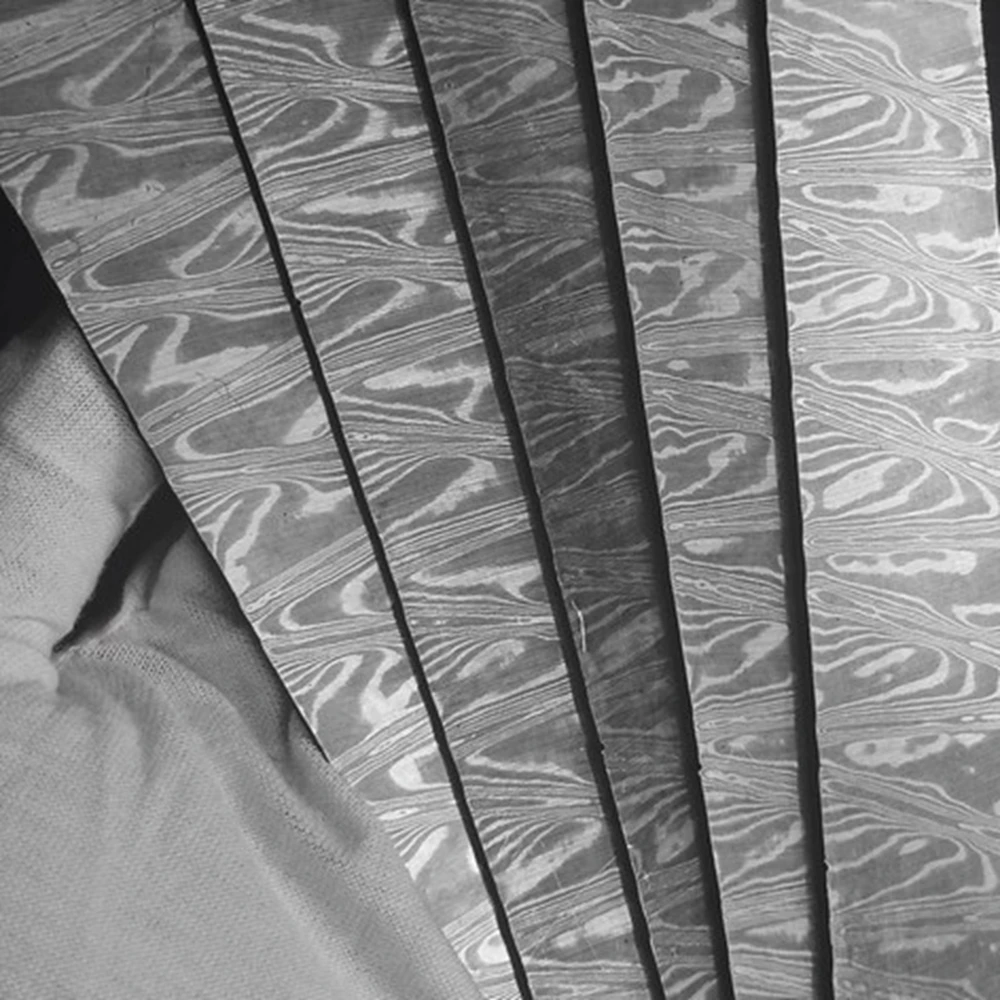 Damascus Steel Bar Stock for Knife Making Custom Chef, Outdoor, and Tactical Knife Making Materials