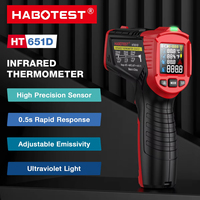 HABOTEST HT651D Infrared Thermometer Laser Temperature Meter -50-800℃ Non-contact Industrial Infrared Laser Temperature Meter