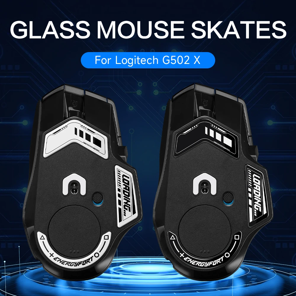 Glasses Mouse Feet Skates For Logitech G502 X PLUS LIGHTSPEED Wireless Version Rounded Curved Edge Glide Feet FPS Games Sticker