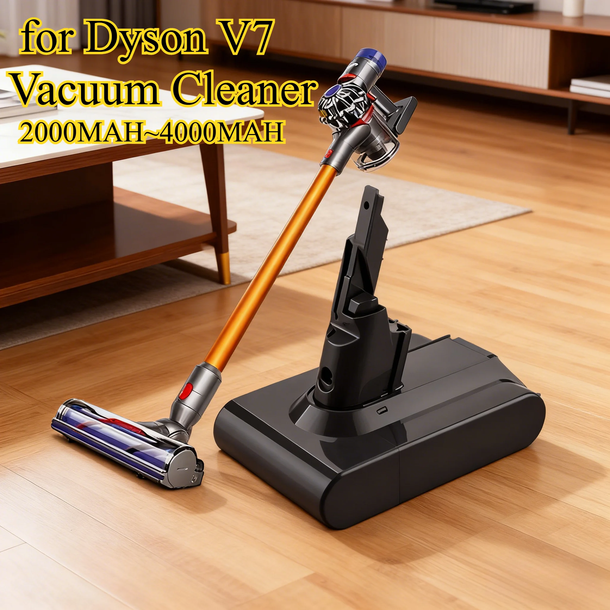 

Сменный аккумулятор 4000 мАч для пылесоса Dyson V7, литий-ионный аккумулятор 21,6 В, защита от перезаряда, быстрая зарядка