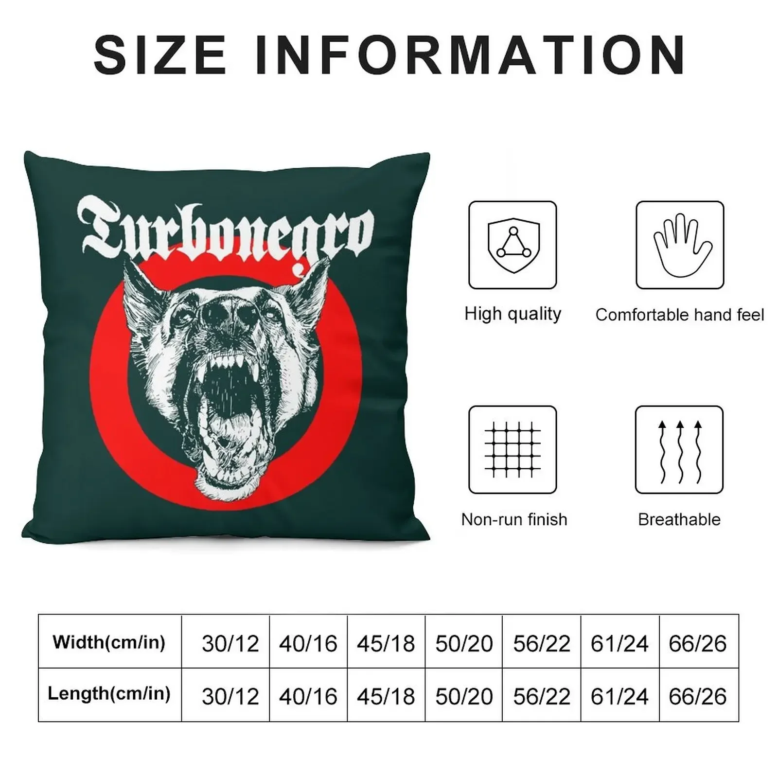 Turbonegro Classic Fashion Casual Throw Pillow Pillowcase Pillowcases Pillow Decor pillow