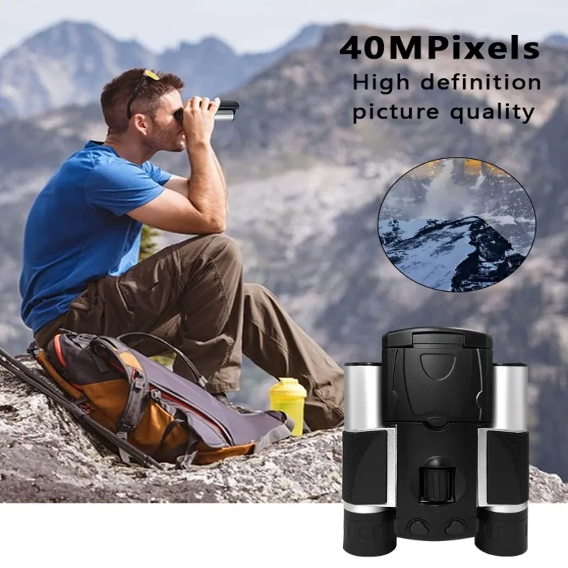 HD 500mp Digital Camera Binoculars USB 10x25 2K 1080P Video Camera Telescope 2.0