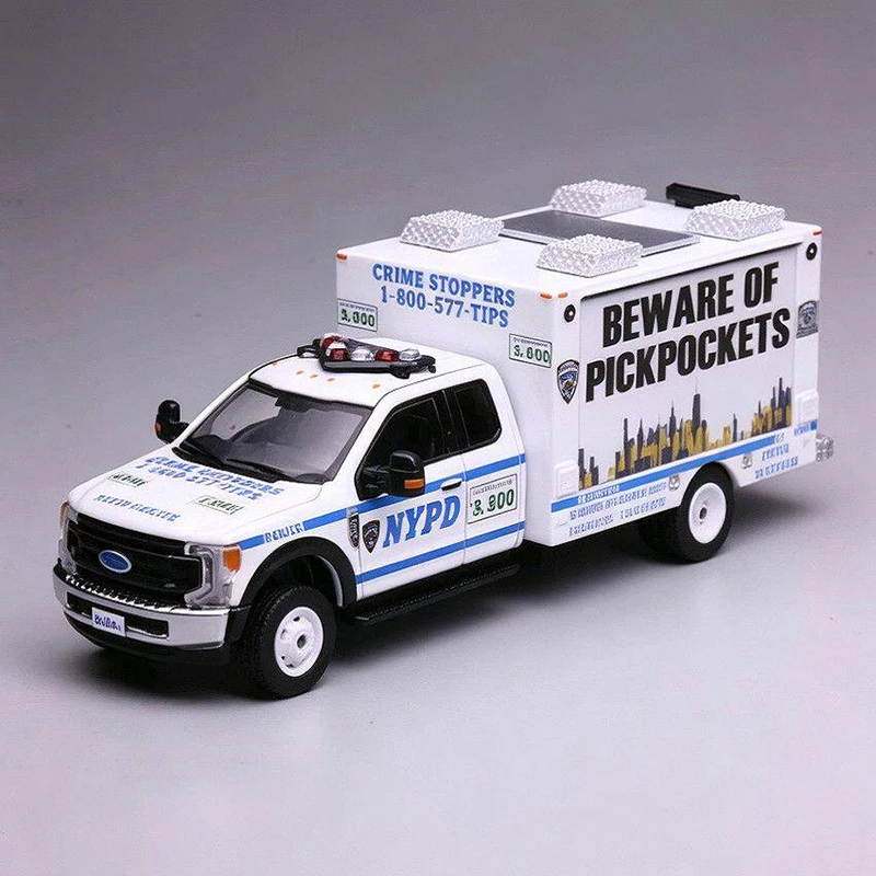 596-1-64-f550-スーパーデューティー-nypd-合金車-ダイキャスト＆車両-車モデル-ミニチュア-スケールモデルカー-コレクションギフト用
