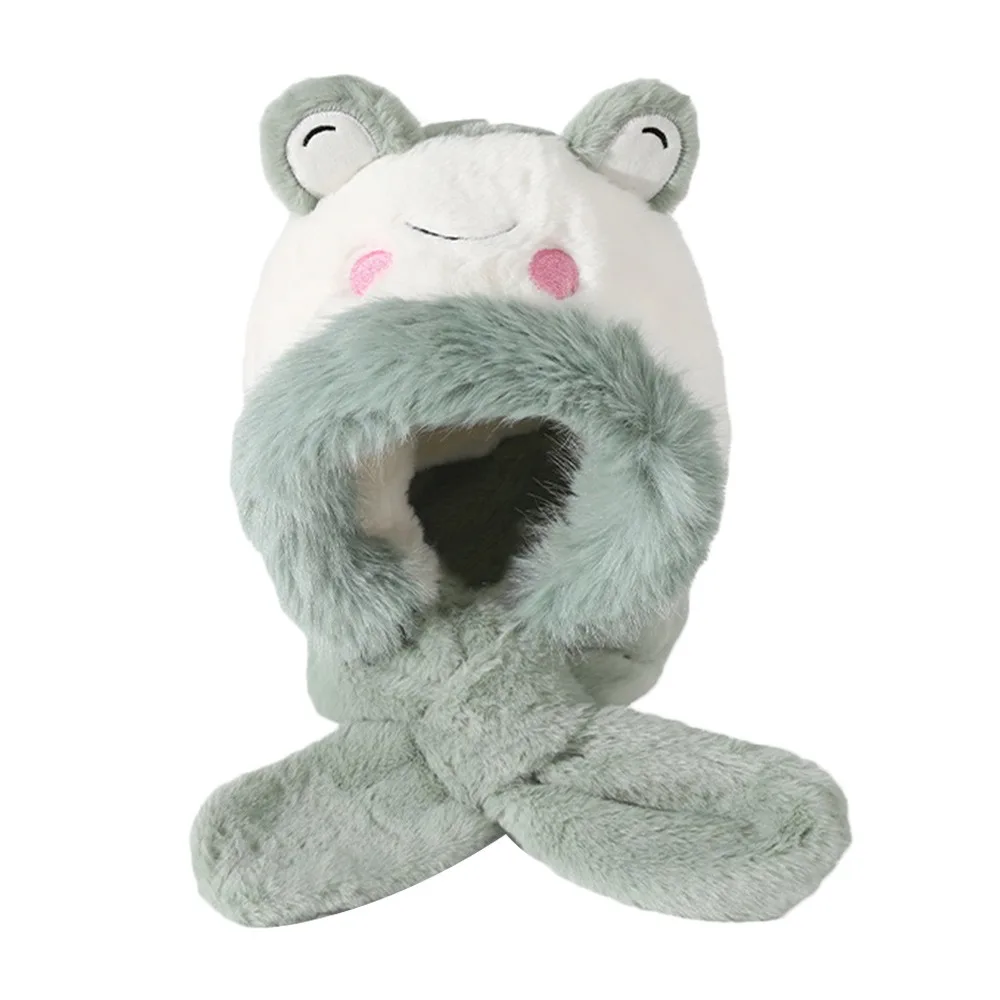 

Cute Baby Winter Hat Warm Thickening Beanie Hat Scarf Soft Casual Ear Protection Cap Children
