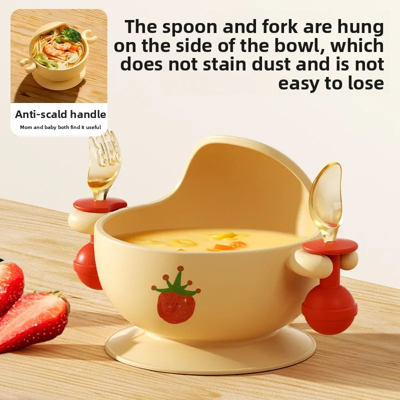 وعاء الوجبات الخفيفة المحمول للأطفال للنزهات وأدوات المائدة الآمنة للأطفال: كوب فواكه مقاوم للكسر ومقاوم للانسكاب، صينية سيليكون لشفط الأطفال #2