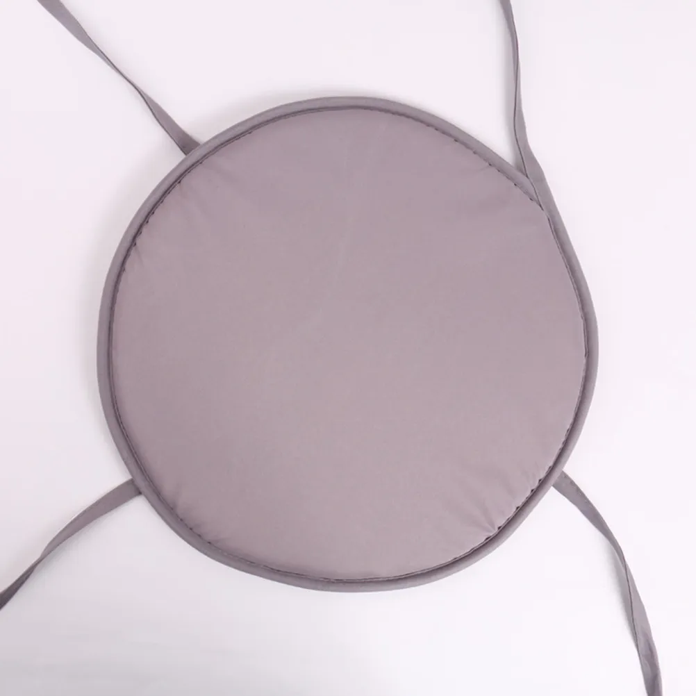 

1 шт. круглая подушка для сиденья, светло-серая, диаметр 30 см, толстая губчатая подушка для стула, для дома, офиса, ресторана, обеденного стула