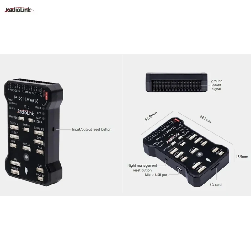 Radiolink Pixhawk PIX 2.4.8 APM Controller di volo a 32 bit FC con GPS M8N SE100 per RC Drone Quadcopter/Multirotore a 6-8 assi