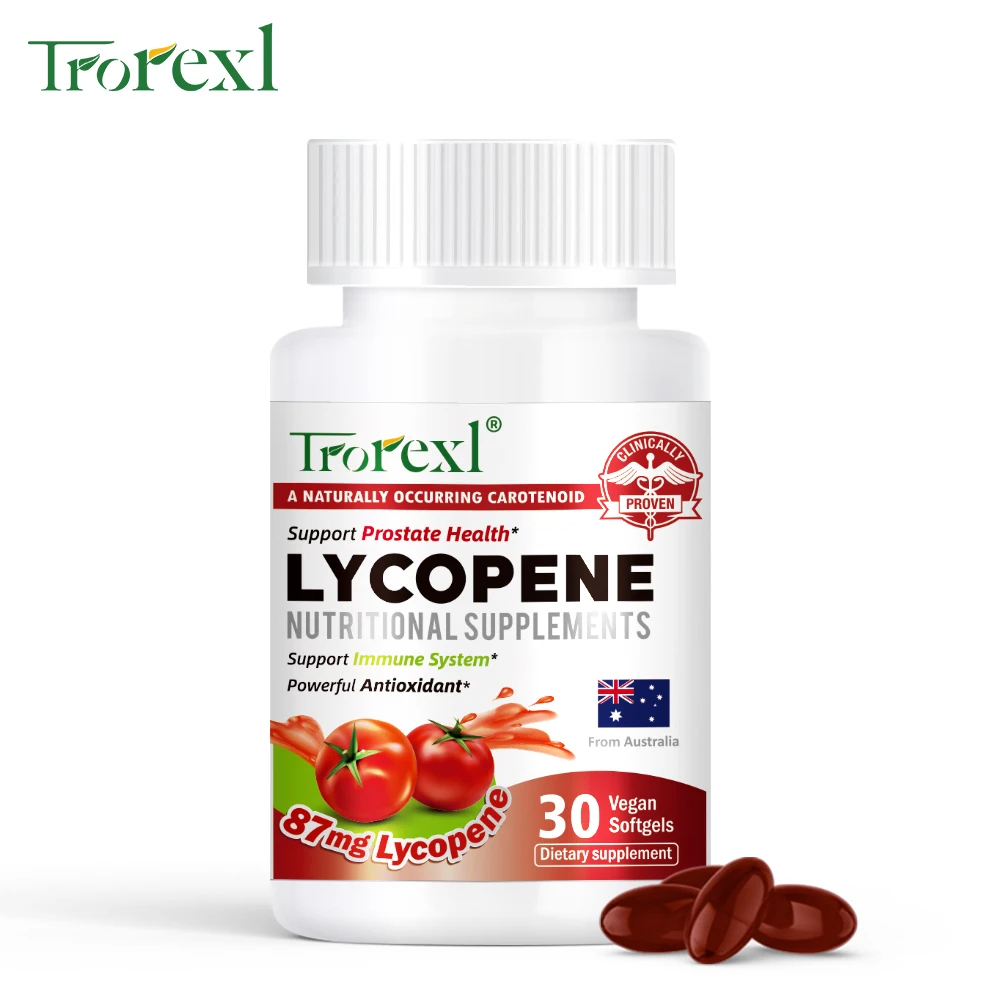 Trorexl Lycopene Capsules Natural Supplements Support Immunity System & Prostate Health