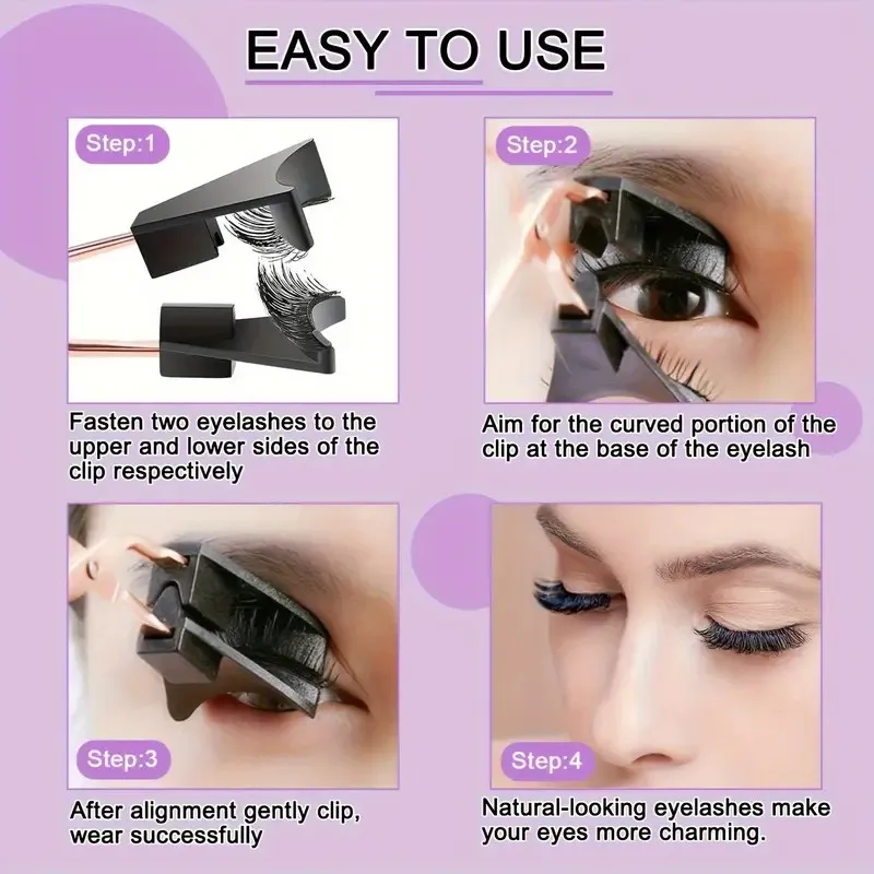 Eyelashes Stable Quantum Magnetic Eyelash Set 3D False eyelashes are easy to use and reusable naturally fluffy without fragrance