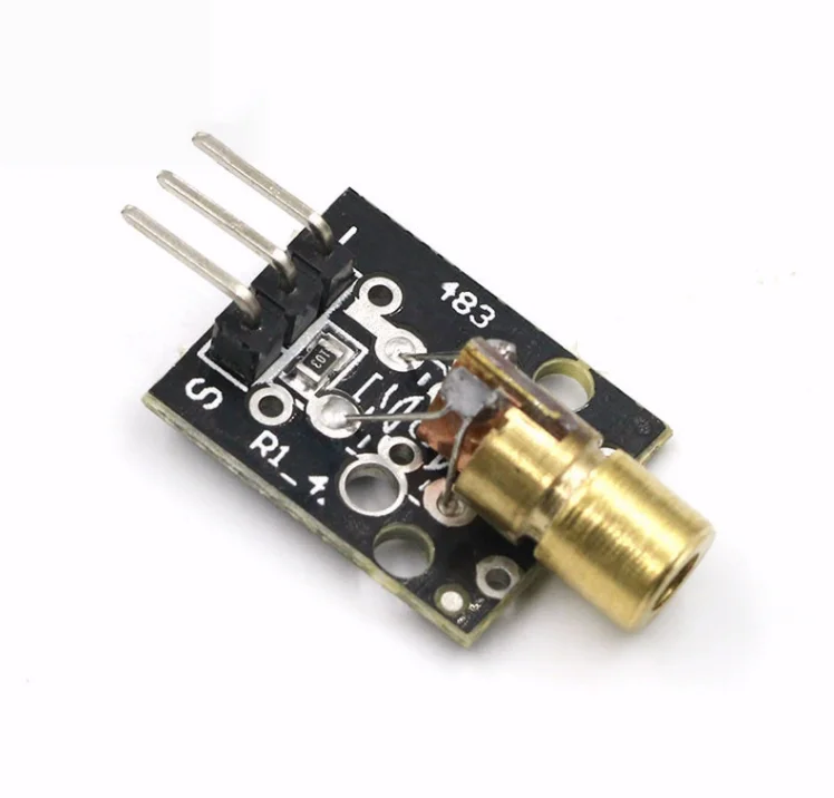 10pcs KY-008 레이저 송신기 + 레이저 수신기 센서 모듈 Arduino AVR 용 비 변조기 튜브 레이저 센서 모듈