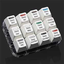 Comfortable Keyboards Cherry MX Tester 12-Keys Mechanical Keyboards Sampler Stable Housing Precise Cutting Frame Dropshipping