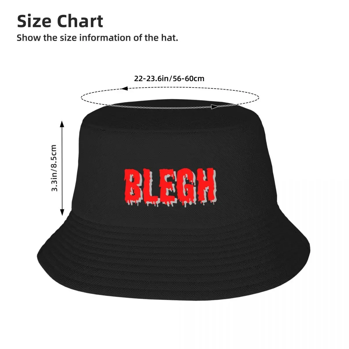 BLEGH Dripping Red Bucket Hat Gentleman Hat Luxury Hat Women Beach Fashion Men's image 4