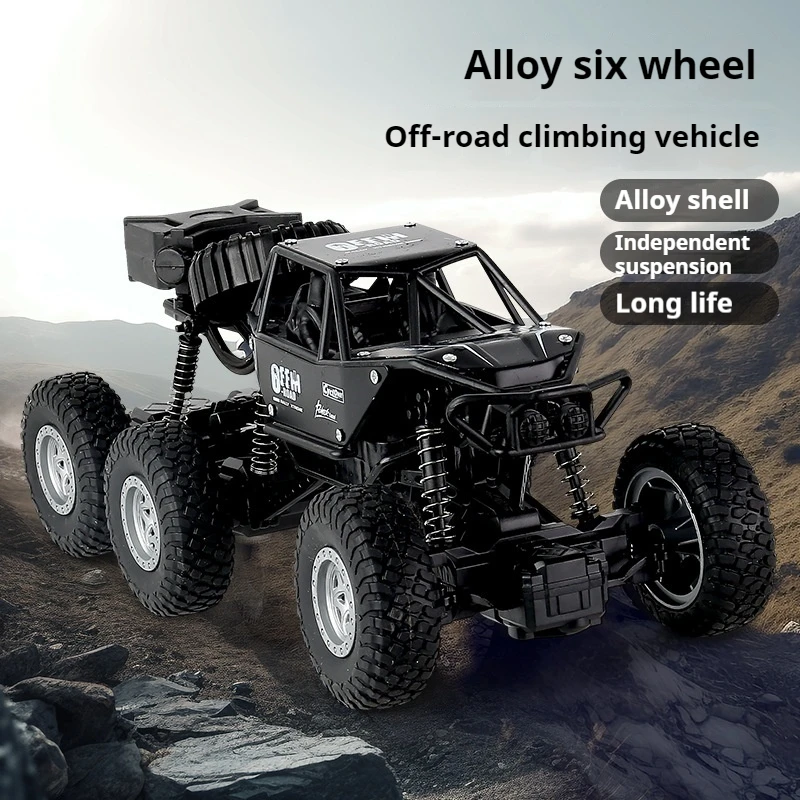 Super Large Alloy Remote Control Car, 6-Wheel 4-Drive SUV Climbing Bigfoot Charging Racing Toy, Wireless RC Cars Rc Truck