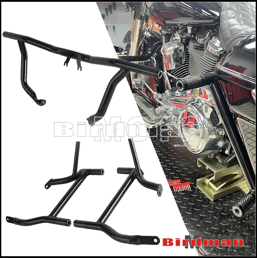 

Для Harley Touring Street Electra Glide Road King Ultra Limited CVO ST шоссейный бампер, седельная сумка для двигателя, защита от ударов