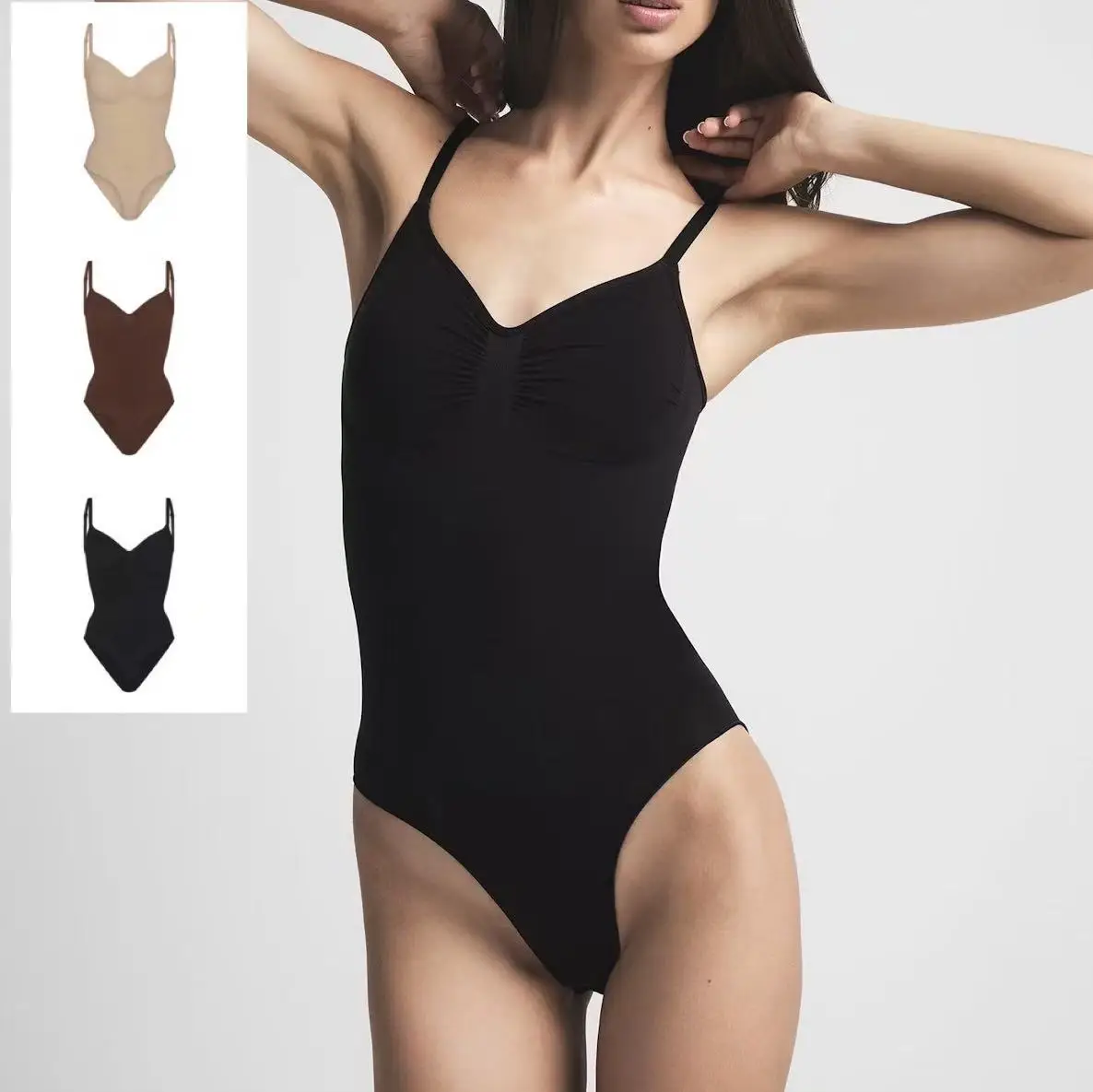 

Ким подтяжки высокая эластичность живота корректирующая одежда для тела сексуальный обтягивающий бесследный красивый комбинезон сзади